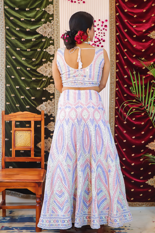 Pastel Colourplay Lehenga