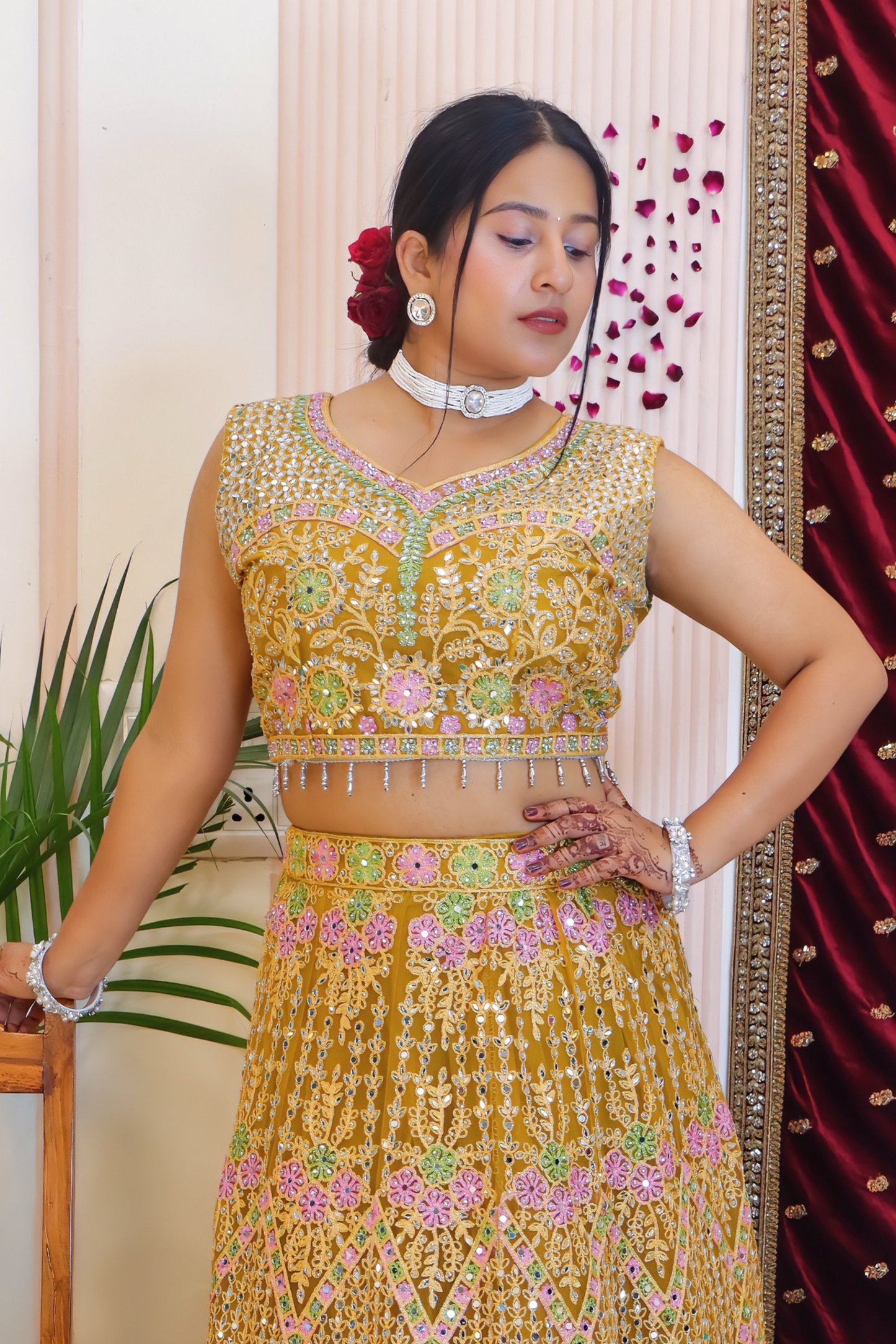 Vibrant Yellow Lehenga