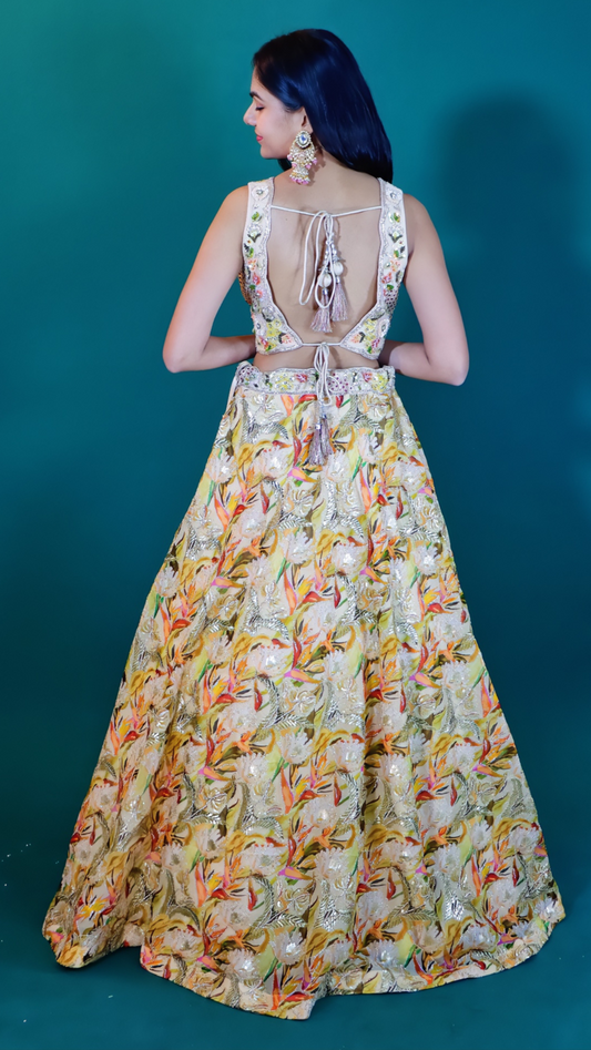 Radiant Raw Silk Lehenga