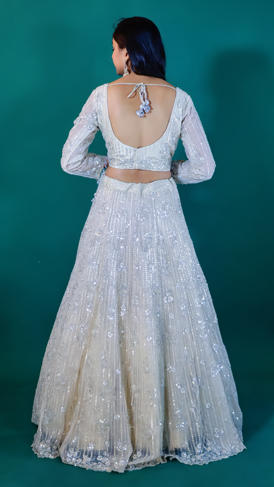 Powder Blue Lehenga