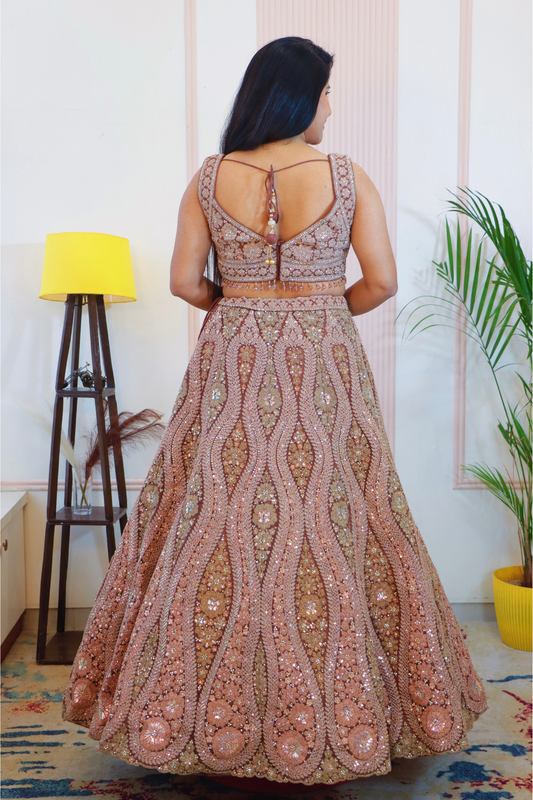 Champagne Sand Lehenga Set