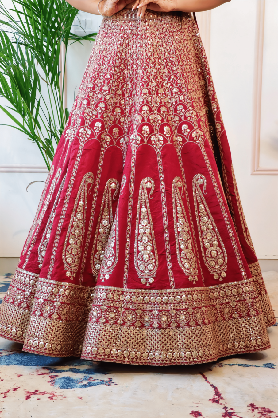 Maroon Bridal Lehenga