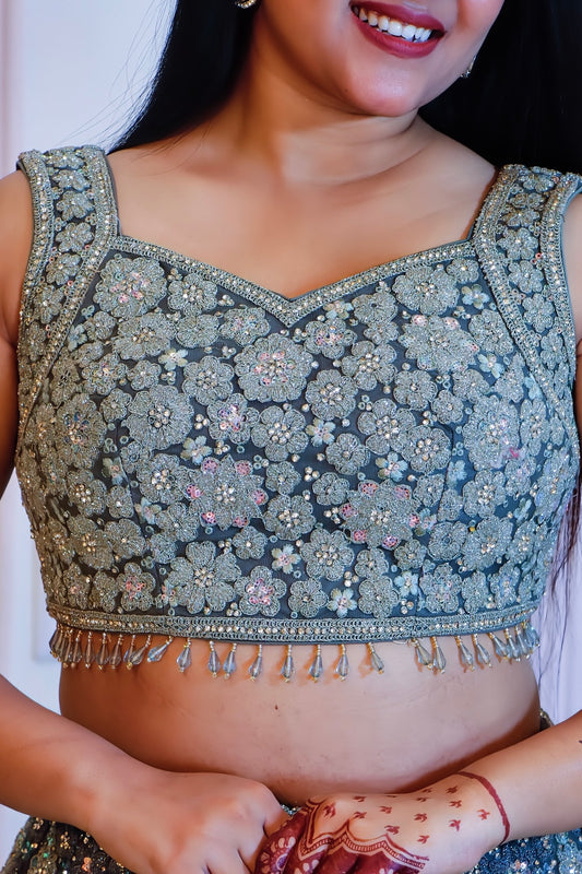 Heena Green Lehenga Set