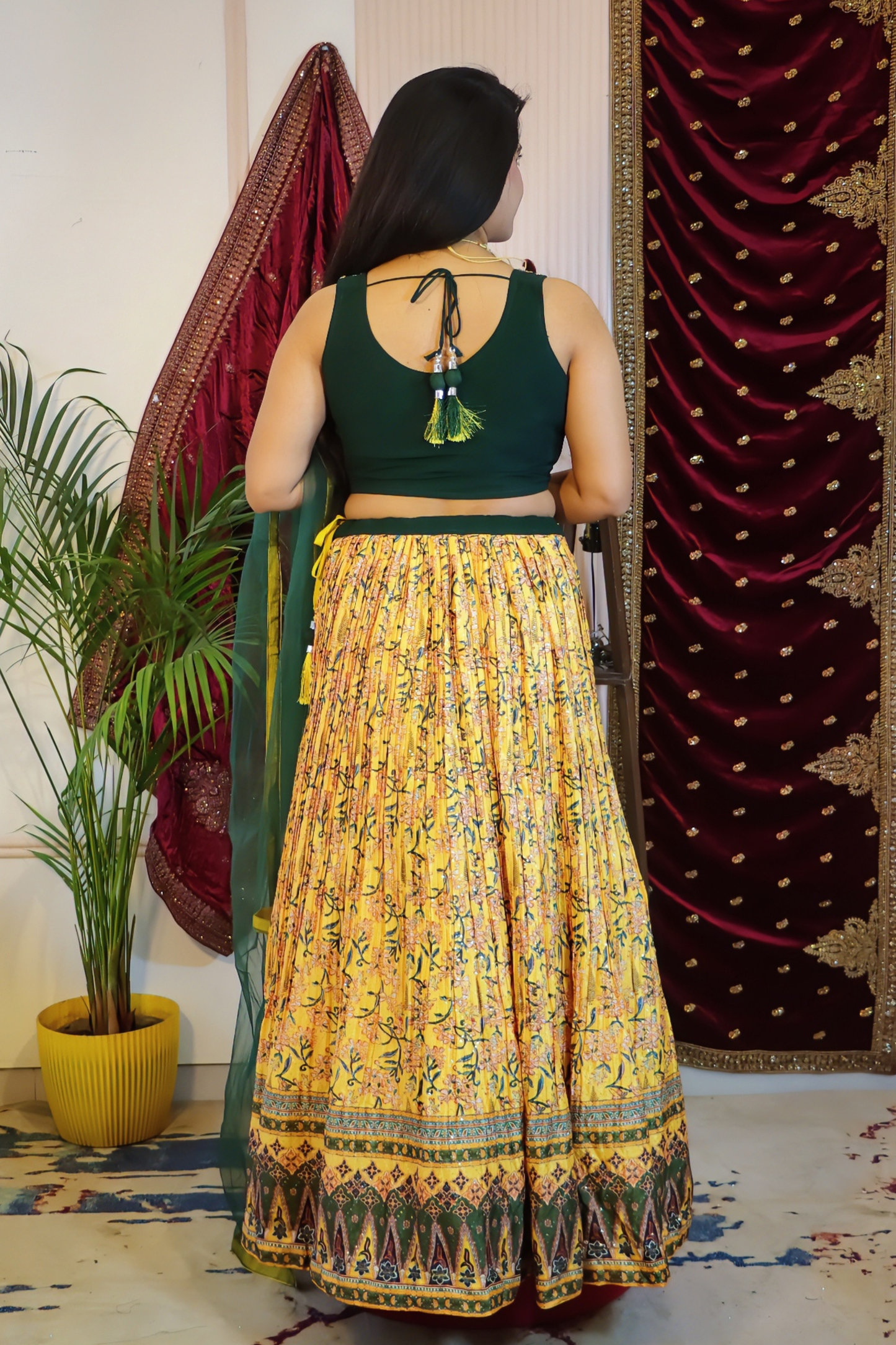 Vibrant Mustard Lehenga
