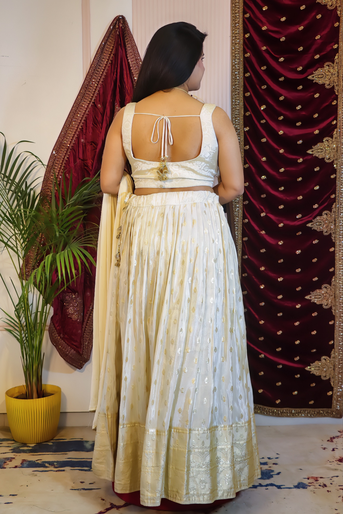 Gold Ivory Lehenga