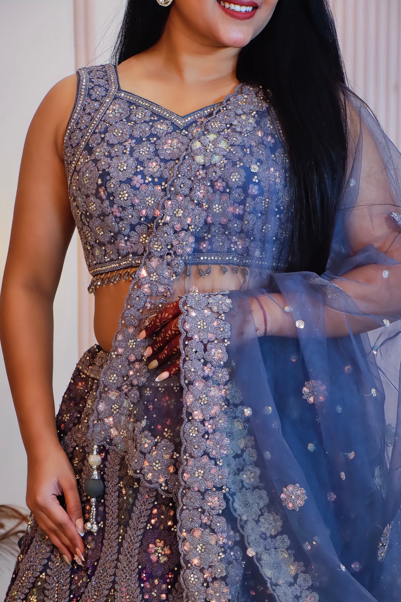 Blue Lehenga set