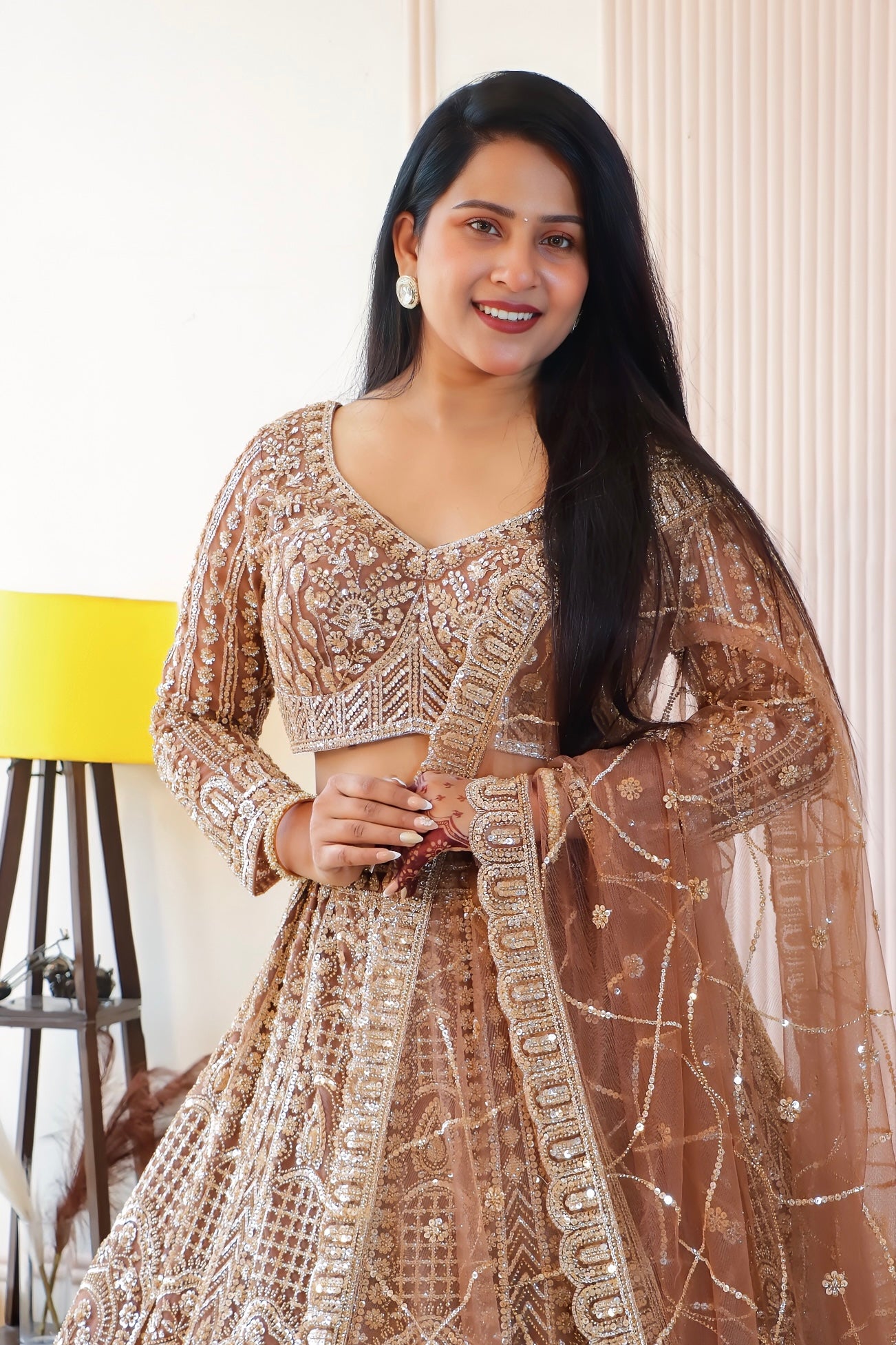 Trophy Gold Lehenga Set