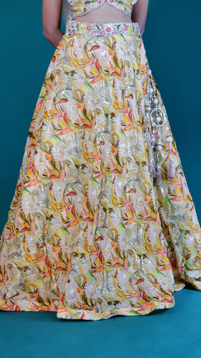 Radiant Raw Silk Lehenga