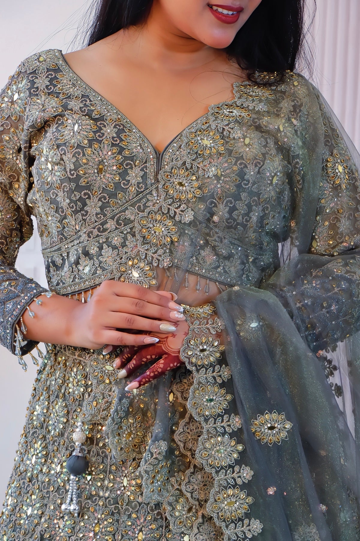 Heena Green Lehenga Set