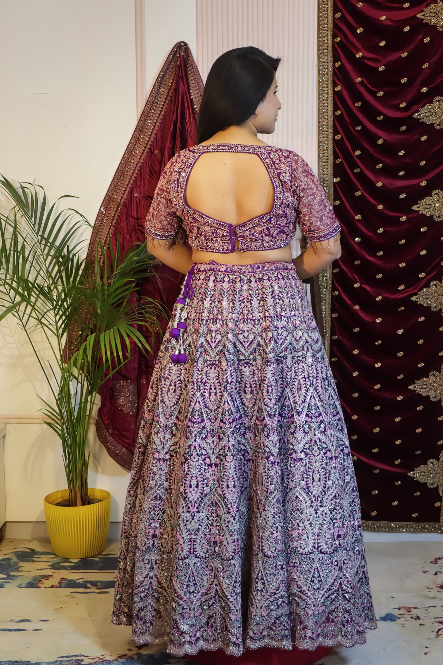 Regal Amethyst Lehenga