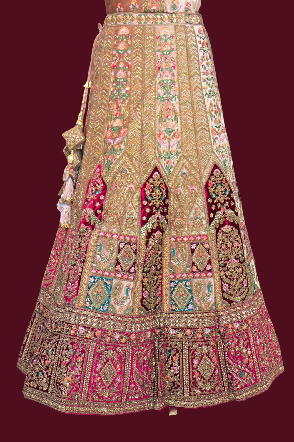 Velvet Bridal Lehenga