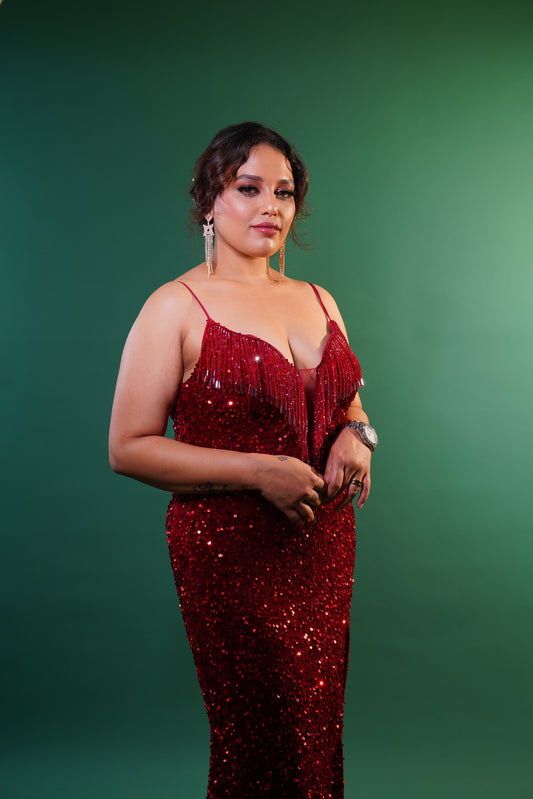 Cocktail Dress with Side Slit