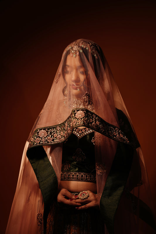 Velvet Bridal Lehenga