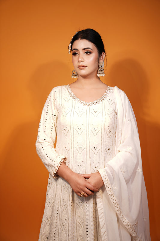 Floor Length Frock Style Suit