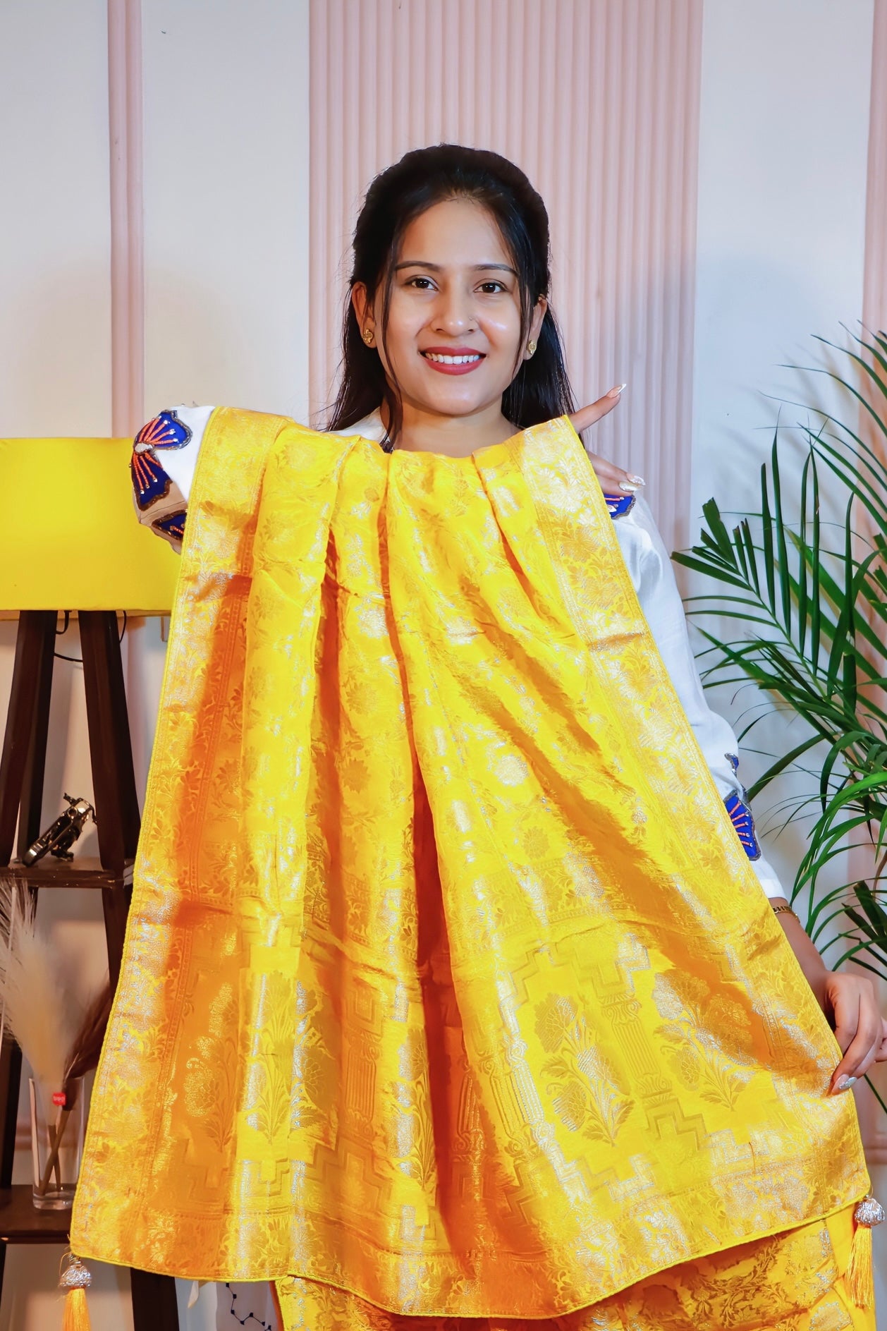 Radiant Yellow Silk Saree