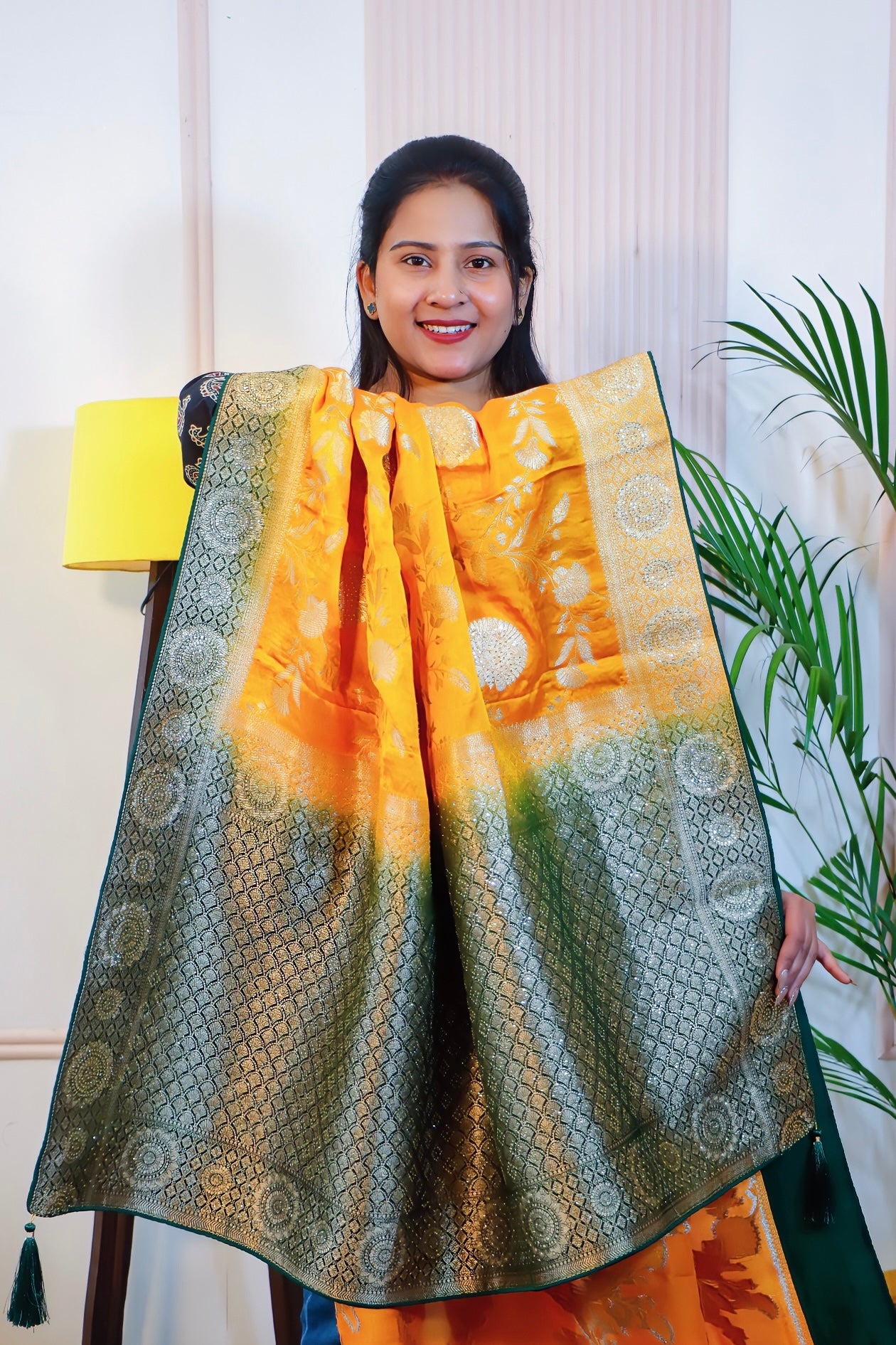 Radiant Yellow Silk Saree
