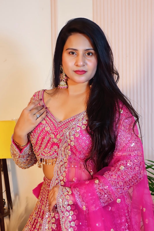 Hot Pink Lehenga