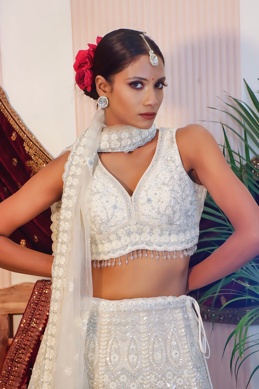 Elegant Ivory Lehenga