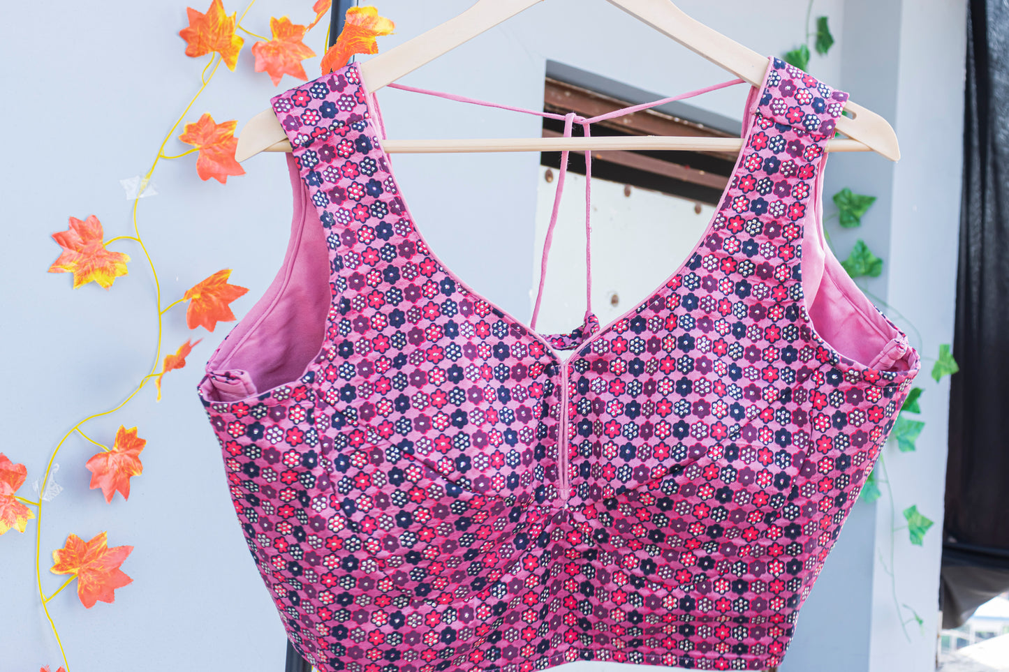 Crop Top Lehenga in Pink