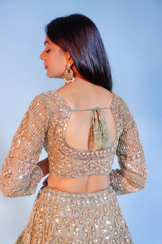 Mint Green Bridal Lehenga