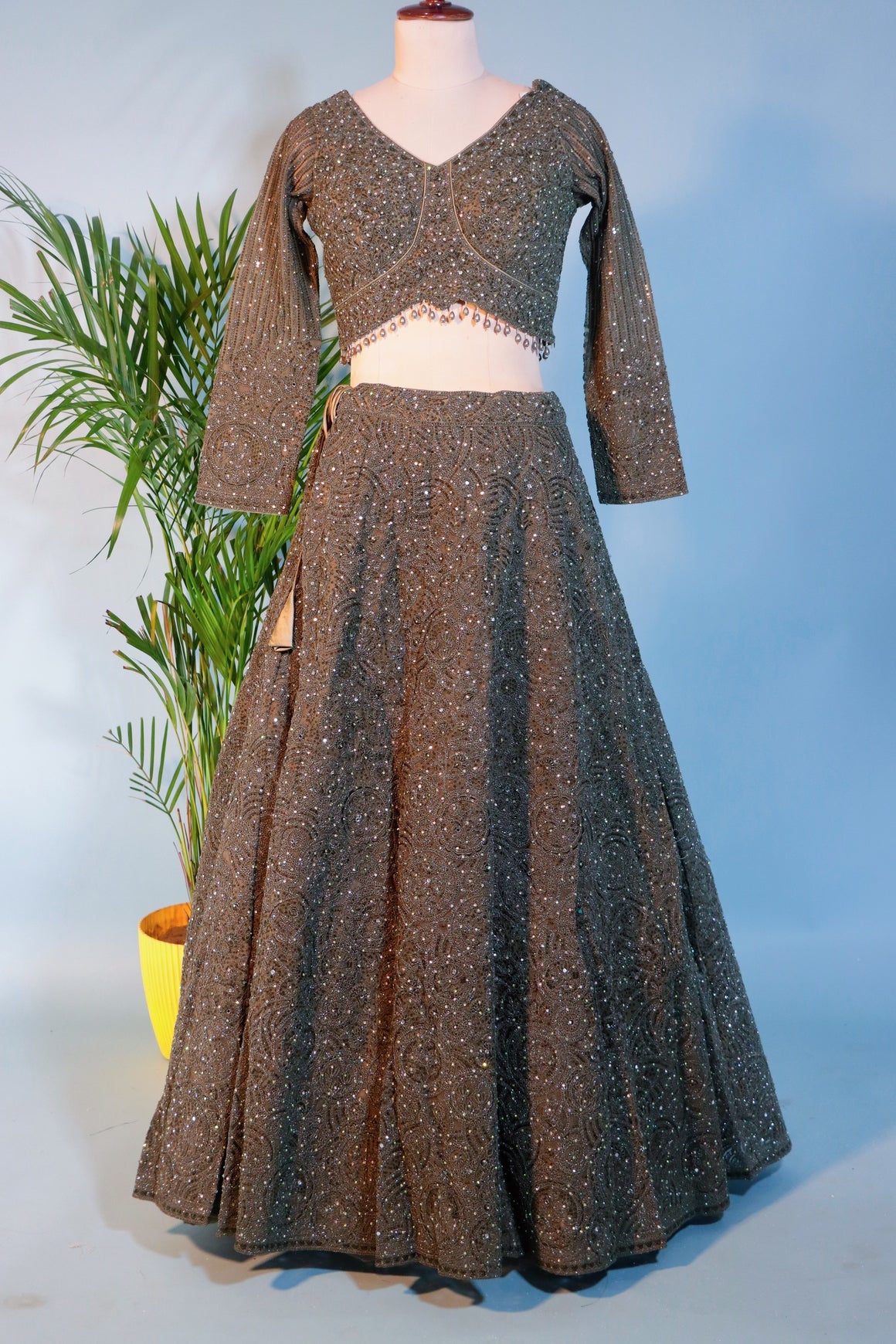 Brown Bridal Lehenga