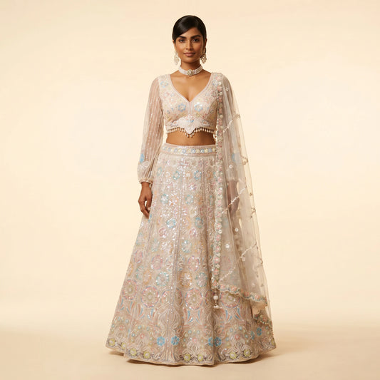 Peach Pink Lehenga