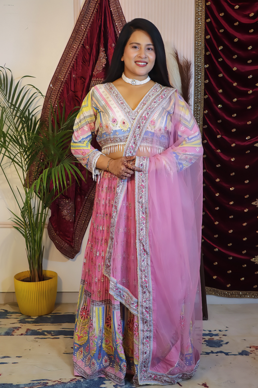 Pastel Hued Lehenga from House of Daisy