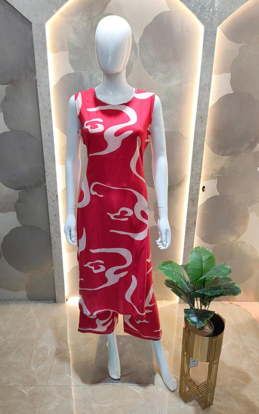 Hot Pink Cotton Printed Co-ord Set from House of Daisy