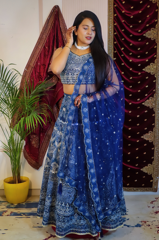 Deep Sapphire Lehenga from House of Daisy