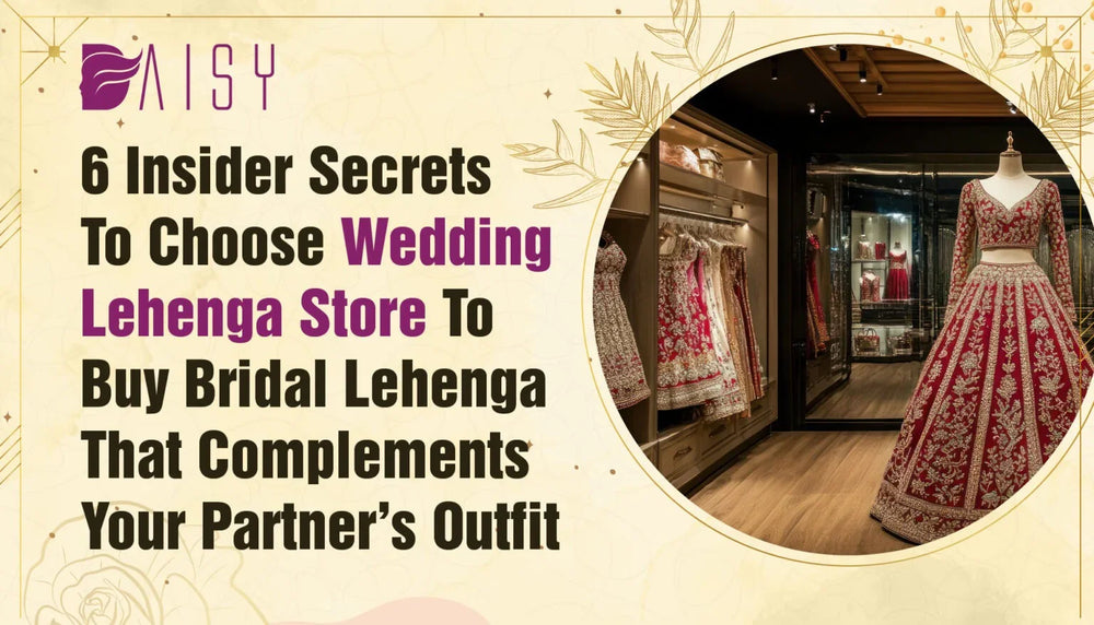 6 Insider Secrets to Choose Wedding Lehenga Store to Buy Bridal Lehenga That Complements your Partner’s Outfit