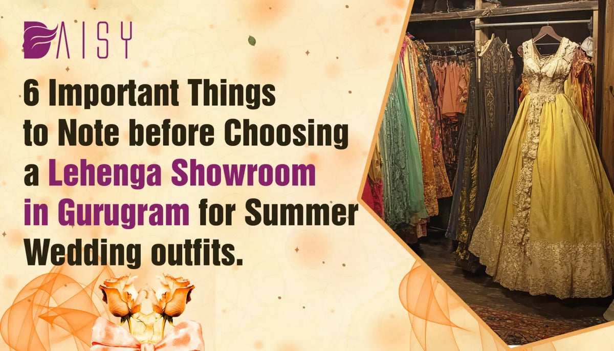 6 Important Things to Note before Choosing a Lehenga Showroom in Gurugram for Summer Wedding outfits.