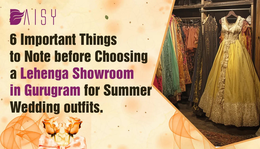 6 Important Things to Note before Choosing a Lehenga Showroom in Gurugram for Summer Wedding outfits.
