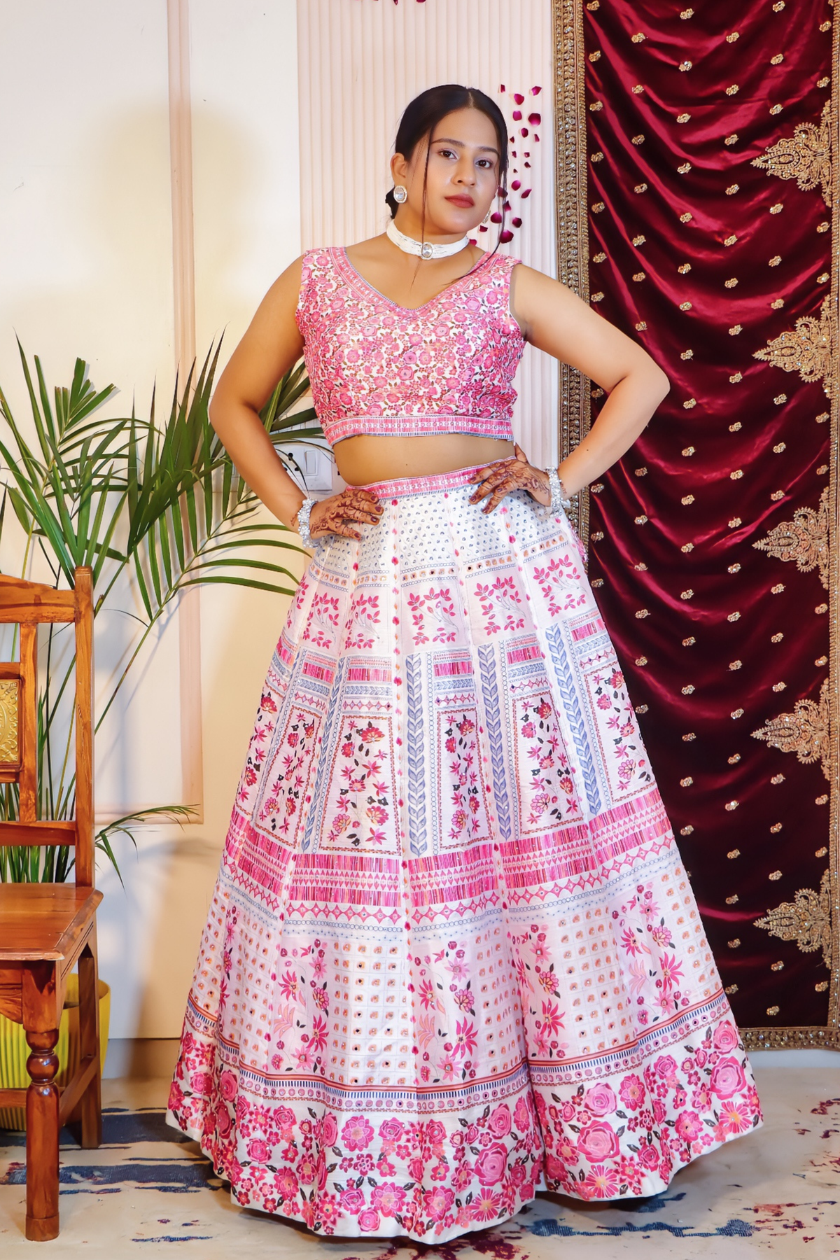 Soft Pink Lehenga from House of Daisy