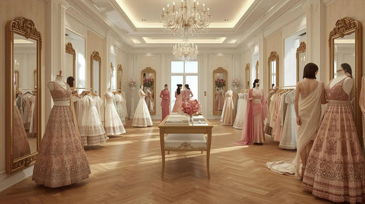 Lehenga showroom for Sadar Bazar brides