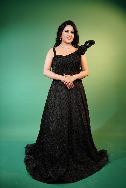 Western Gown in Black from House of Daisy