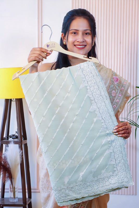Elegant Tissue Georgette Saree from House of Daisy