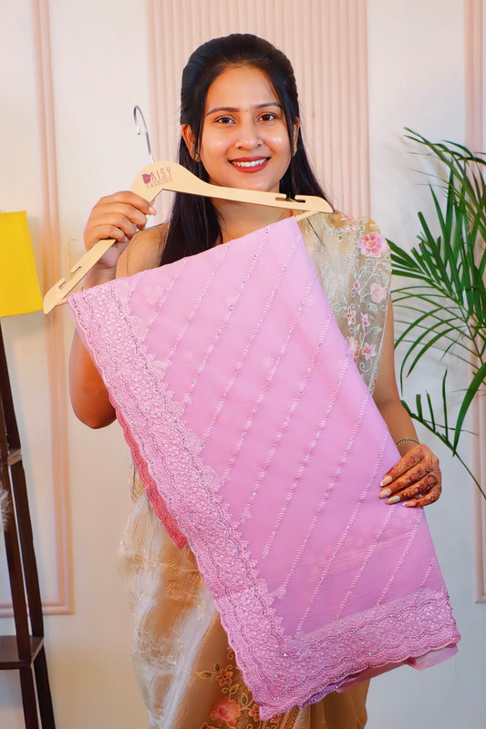 Elegant Tissue Georgette Saree from House of Daisy
