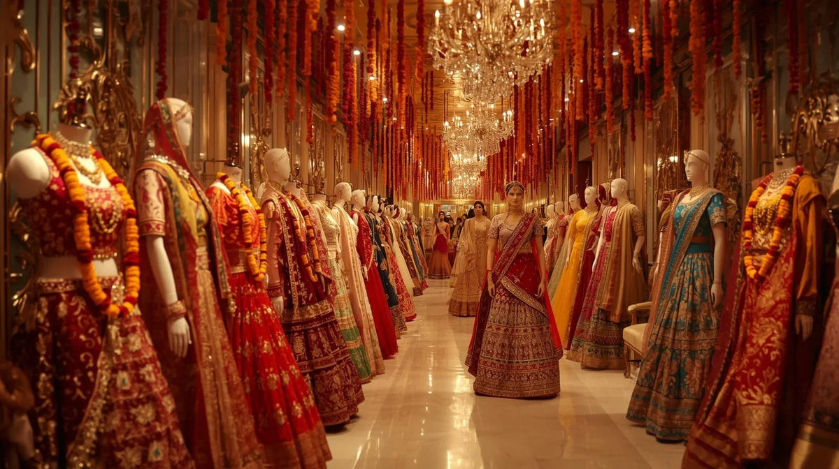 Designer lehenga store for Patel Nagar brides