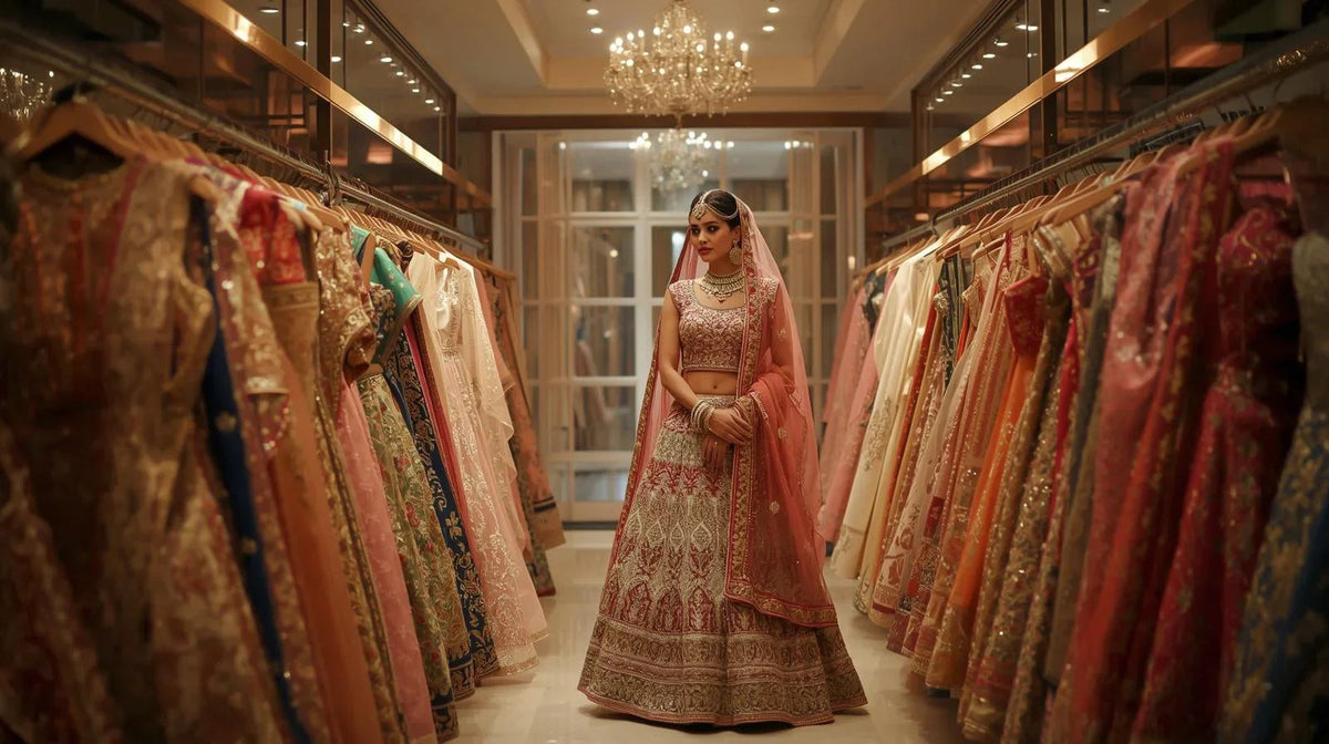 Crop top lehenga for Sector 15 brides