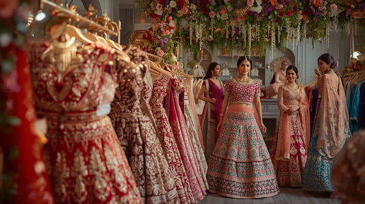 Lehenga showroom for Civil Lines brides