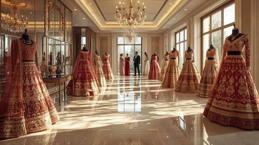 Crop top lehenga collection for Huda Complex brides
