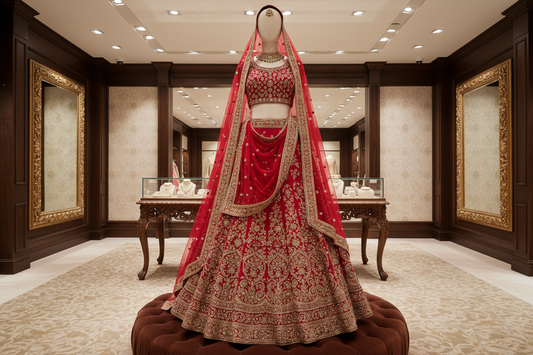 Bridal lehenga store for Sector 8 brides