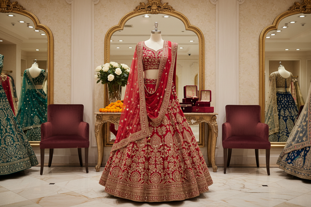 Sector 15 Bridal Lehenga Store: Pastel Bridal Lehenga Trends for 2025 at Daisy Fashion
