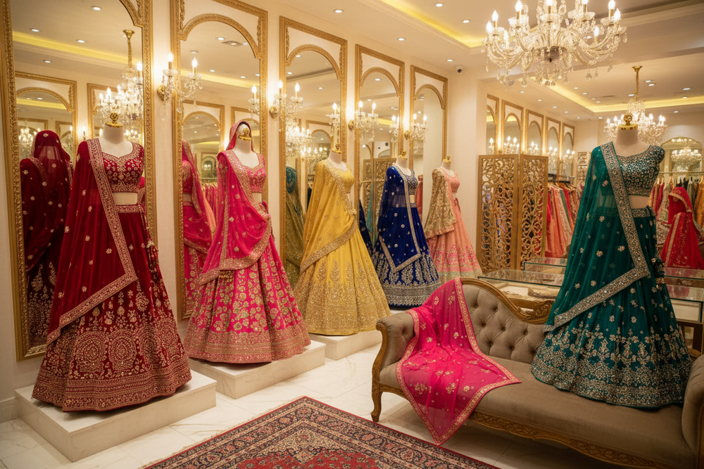 Sector 10A Lehenga Shop: Modern Lehenga Shop Trends for 2025 at Daisy Fashion