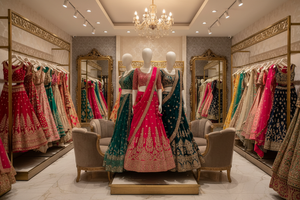 Sadar Bazar Bridal Clothing Stores: Pastel Bridal Lehenga Trends for 2025 at Daisy Fashion