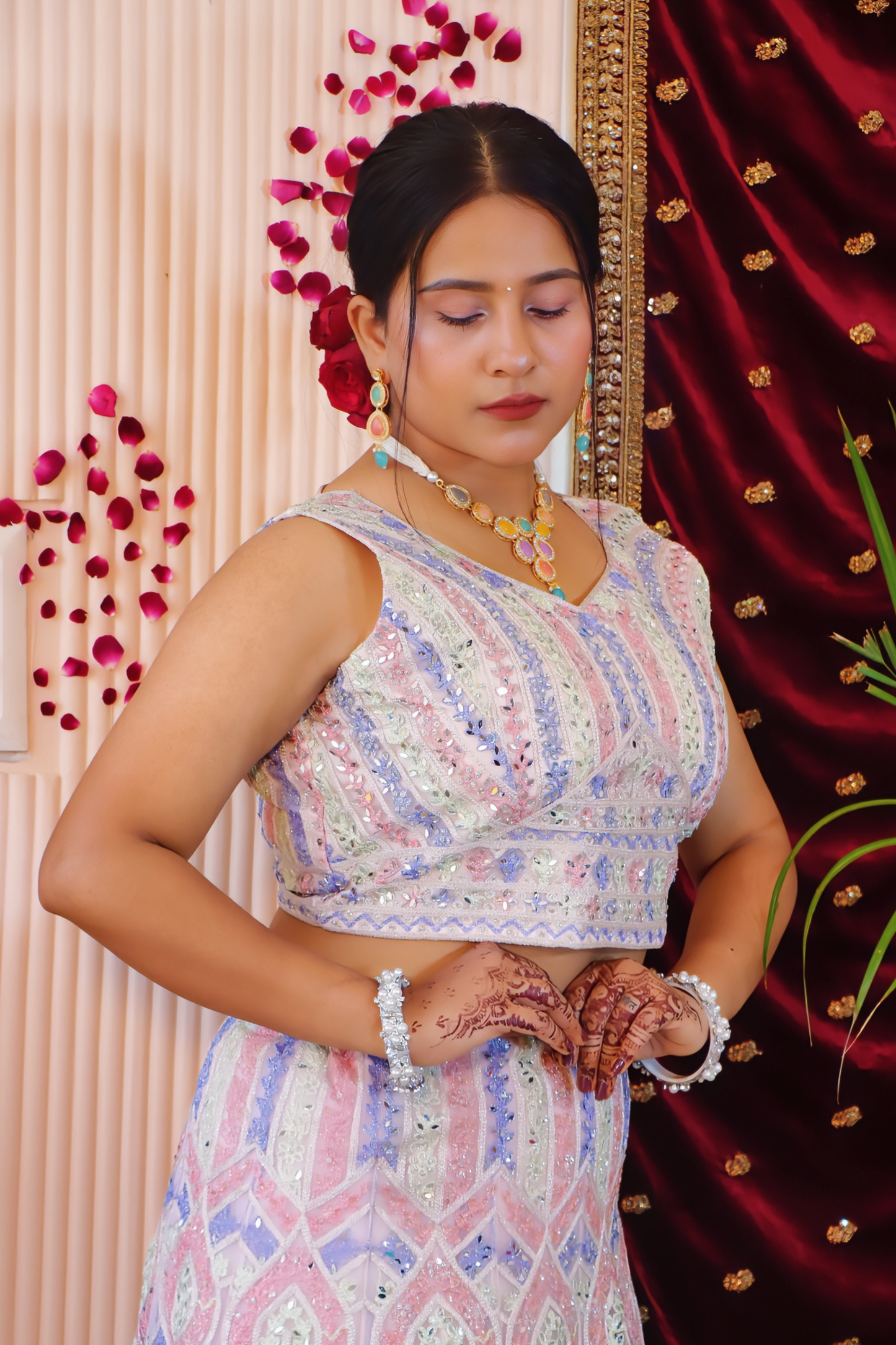 Pastel Colourplay Lehenga