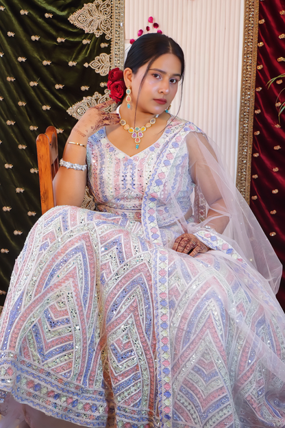 Pastel Colourplay Lehenga