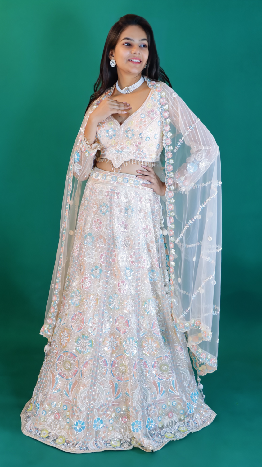 Peach Pink Lehenga