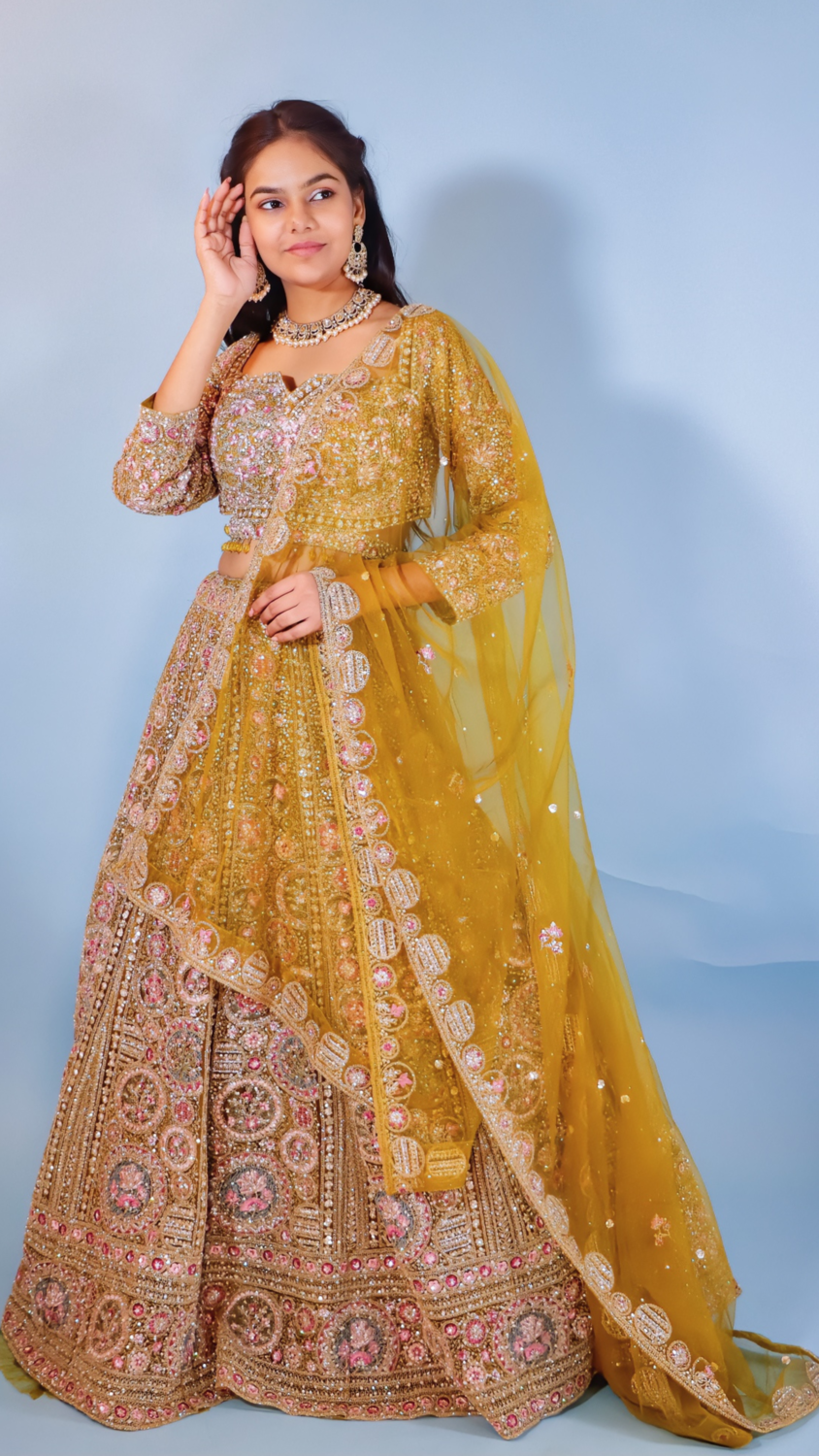 Heena Green Bridal Lehenga