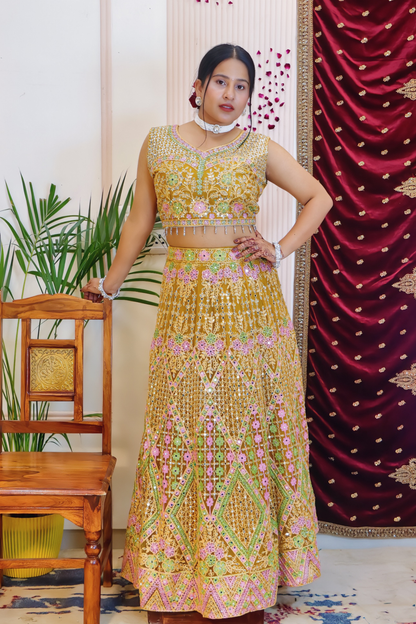 Vibrant Yellow Lehenga
